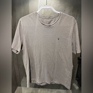All Saints Light Gray Short Sleeve Tee